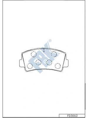 Brake Pad Set, disc brake (FD3003)