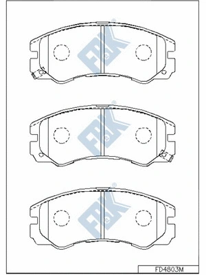 Brake Pad Set, disc brake (FD4803M)