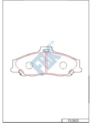 Brake Pad Set, disc brake (FD3805)