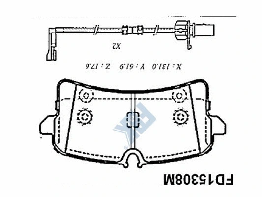 Brake Pad Set, disc brake (FD15308M)