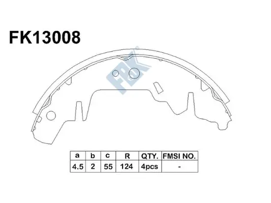 Brake Shoe Set (FK13008)