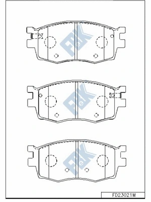 Brake Pad Set, disc brake (FD23021M)