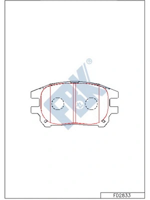 Brake Pad Set, disc brake (FD2833)
