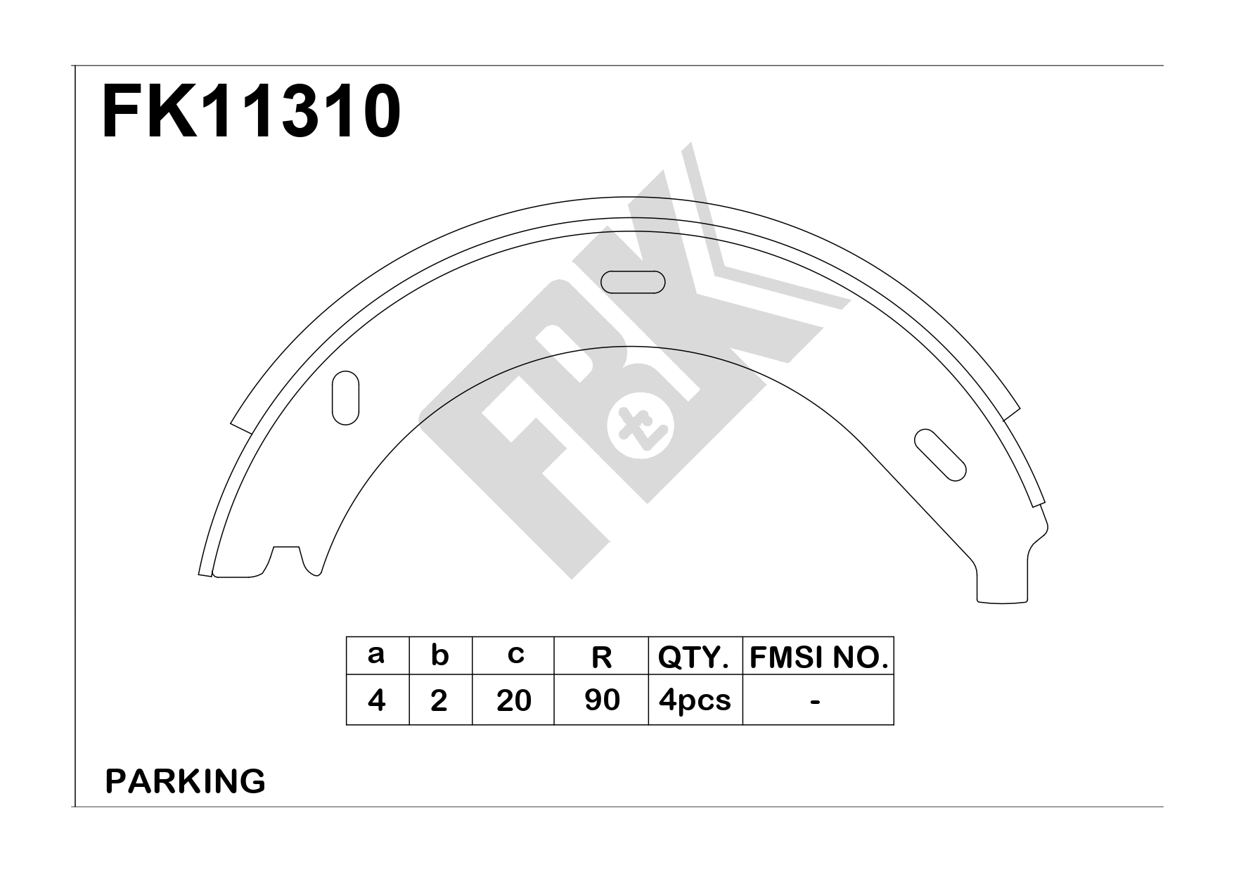 Brake Shoe Set (FK11310)
