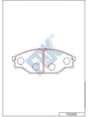 Brake Pad Set, disc brake (FD2063)