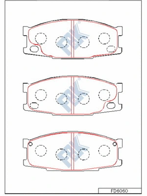 Brake Pad Set, disc brake (FD6060)