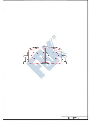 Brake Pad Set, disc brake (FD2823)