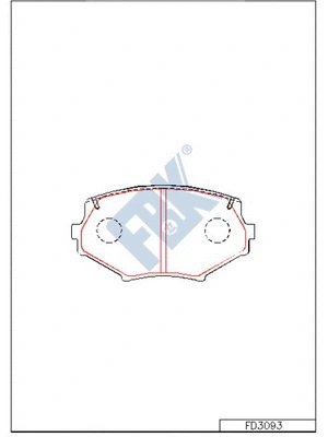Brake Pad Set, disc brake (FD3093)