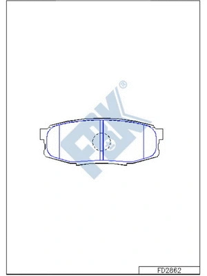 Brake Pad Set, disc brake (FD2862)