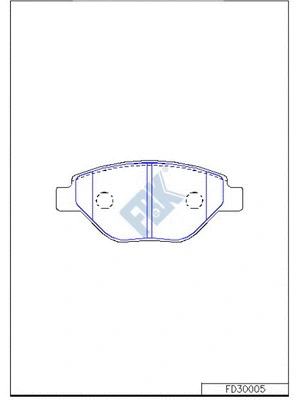 Brake Pad Set, disc brake (FD30005)