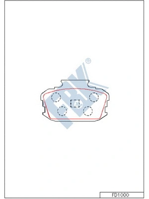 Brake Pad Set, disc brake (FD1000)