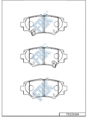 Brake Pad Set, disc brake (FD3306M)