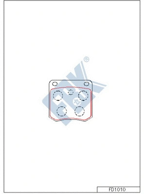 Brake Pad Set, disc brake (FD1010)