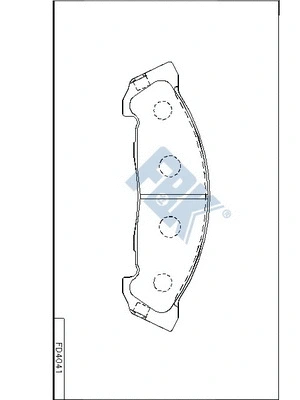 Brake Pad Set, disc brake (FD4041)