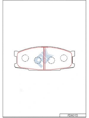 Brake Pad Set, disc brake (FD6015)