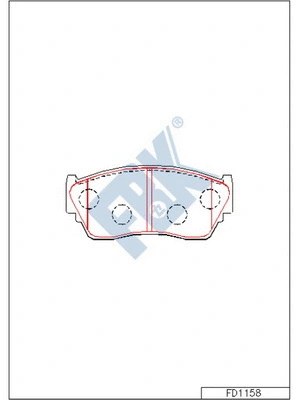 Brake Pad Set, disc brake (FD1158)