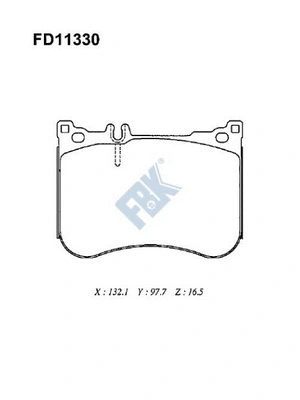 Brake Pad Set, disc brake (FD11330)
