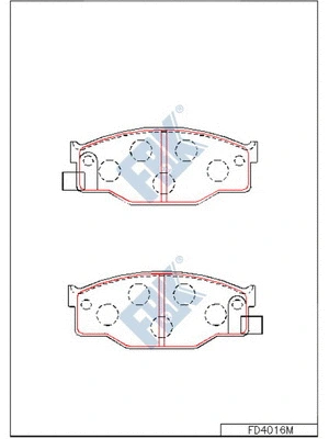 Brake Pad Set, disc brake (FD4016M)