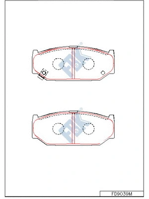 Brake Pad Set, disc brake (FD9039M)