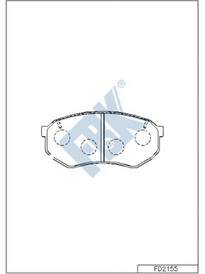 Brake Pad Set, disc brake (FD2155)
