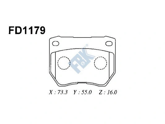 Brake Pad Set, disc brake (FD1179)