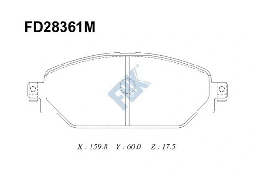 Brake Pad Set, disc brake (FD28361M)