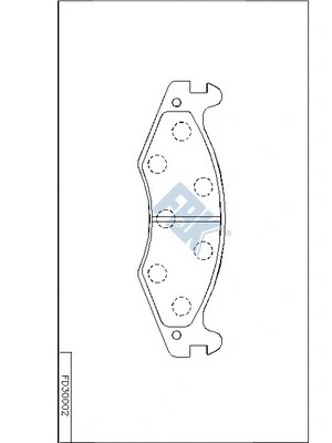 Brake Pad Set, disc brake (FD30002)