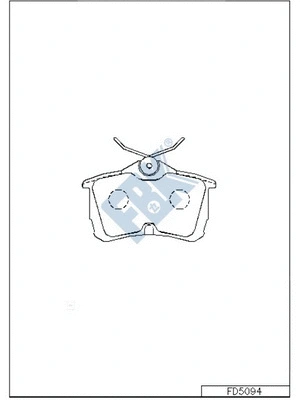 Brake Pad Set, disc brake (FD5094)