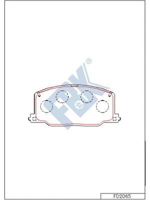 Brake Pad Set, disc brake (FD2065)