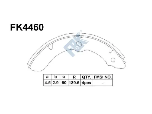 Brake Shoe Set (FK4460)