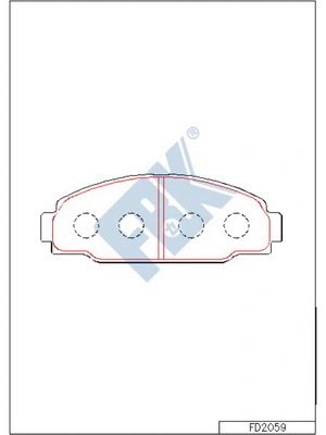 Brake Pad Set, disc brake (FD2059)