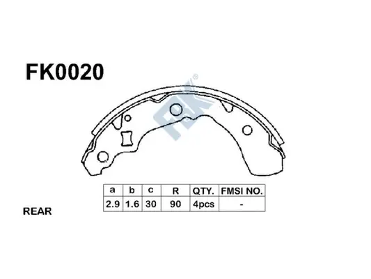 Brake Shoe Set (FK0020)
