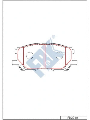 Brake Pad Set, disc brake (FD2249)