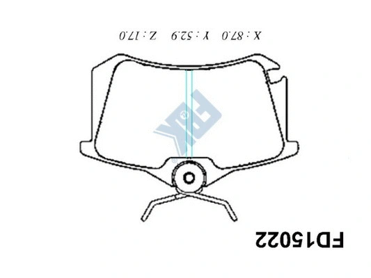 Brake Pad Set, disc brake (FD15022)