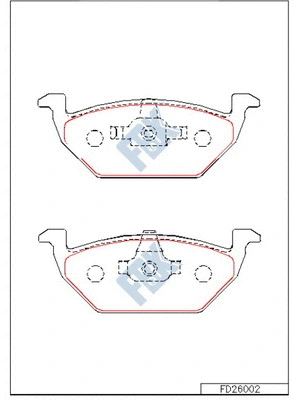 Brake Pad Set, disc brake (FD26002)