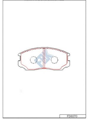 Brake Pad Set, disc brake (FD6070)