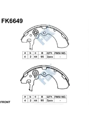 Brake Shoe Set (FK6649)