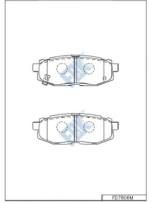 Brake Pad Set, disc brake (FD7806M)