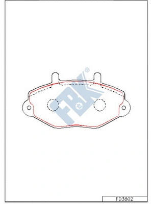 Brake Pad Set, disc brake (FD3802)