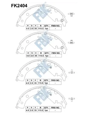 Brake Shoe Set (FK2404)