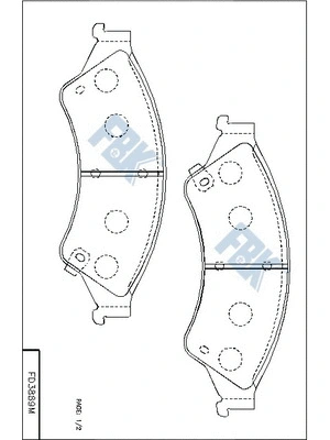 Brake Pad Set, disc brake (FD3889M)