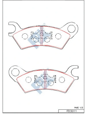 Brake Pad Set, disc brake (FD3011)