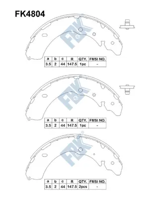Brake Shoe Set (FK4804)