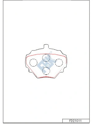 Brake Pad Set, disc brake (FD21011)