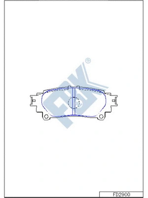 Brake Pad Set, disc brake (FD2900)
