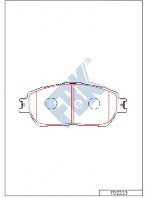Brake Pad Set, disc brake (FD2223)