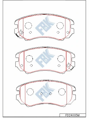 Brake Pad Set, disc brake (FD24005M)