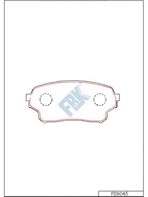 Brake Pad Set, disc brake (FD9045)