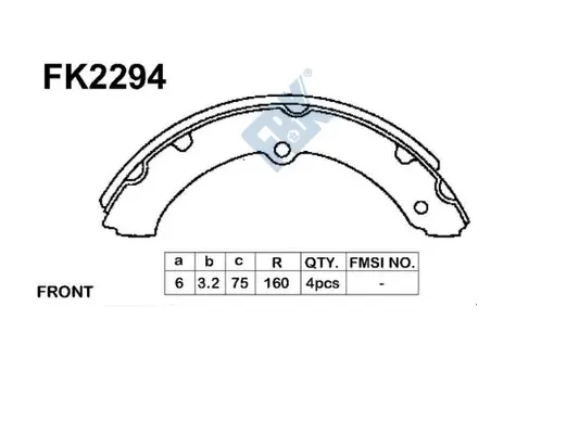 Brake Shoe Set (FK2294)