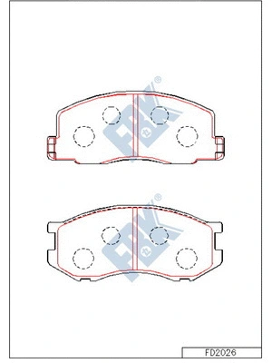 Brake Pad Set, disc brake (FD2026)